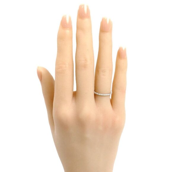 CARTIER 18k White Gold Diamond Ring - Picture 6 of 8